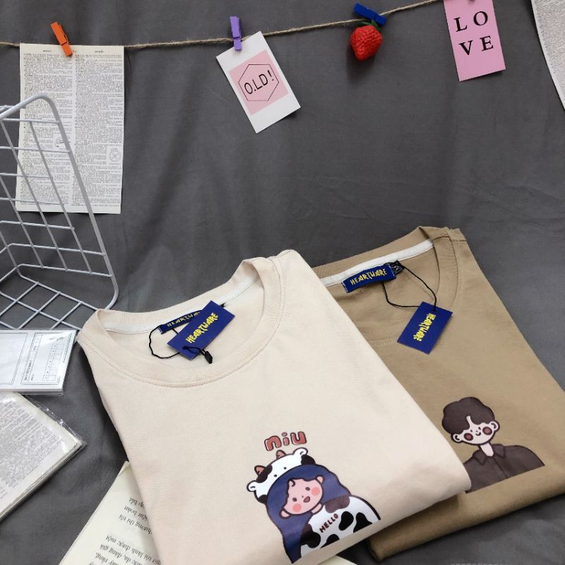 (Có clip) - Áo thun tay lỡ 100% cotton cao cấp áo đôi áo cặp freeship unisex ulzzang - ẢNH THẬT | BigBuy360 - bigbuy360.vn