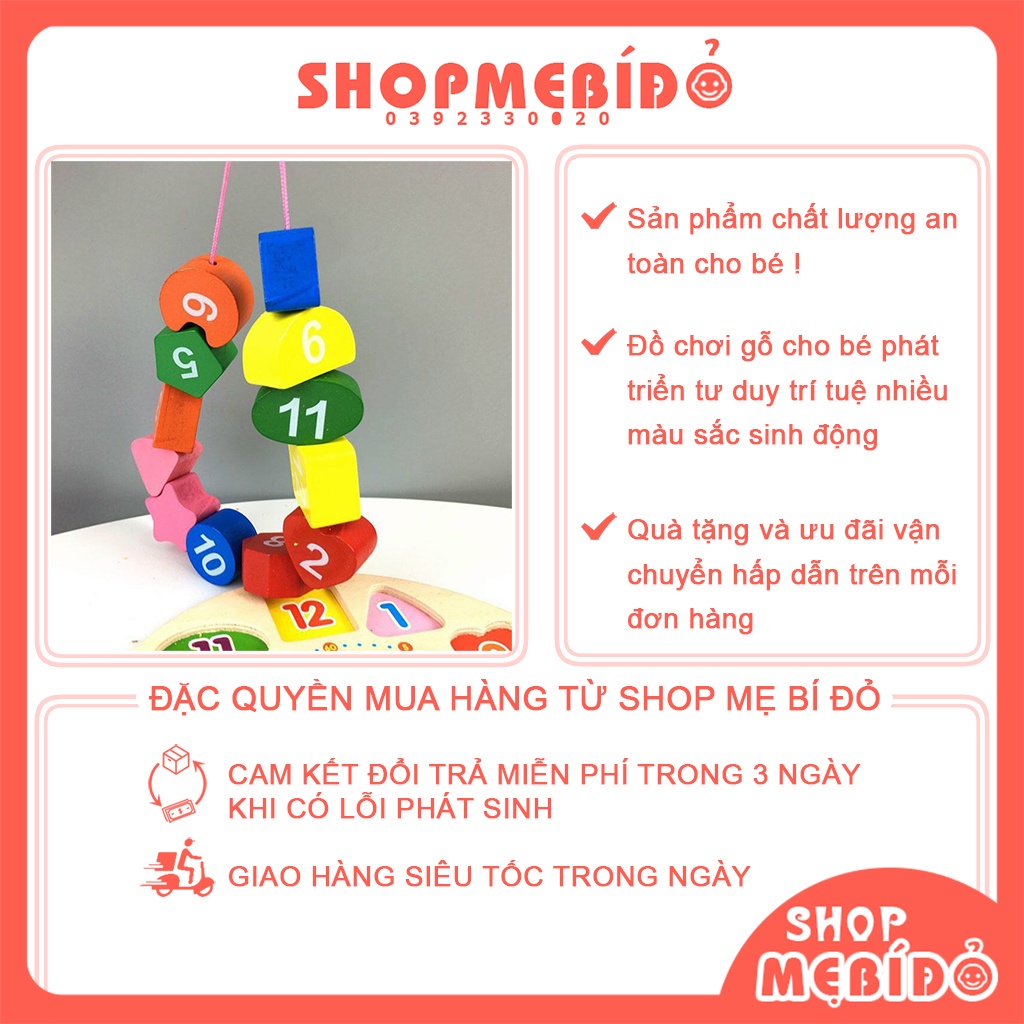 Đồ Chơi Gỗ Cho Bé Phát Triển Tư Duy Trí Tuệ Nhiều Màu Sắc Sinh Động Shop Mẹ Bí Đỏ PK76