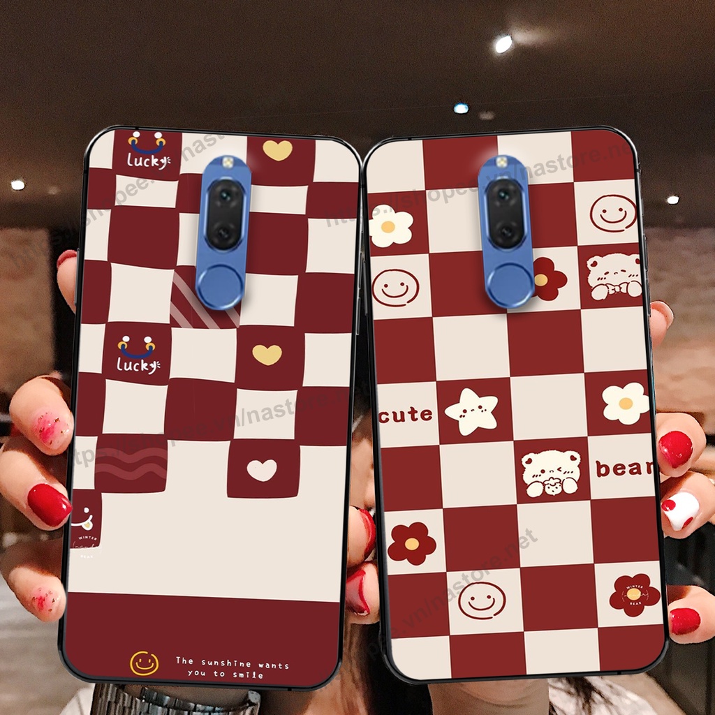 Ốp lưng Huawei Nova 2i trái tim hình gấu cute cá tính, giá rẻ, cực bền