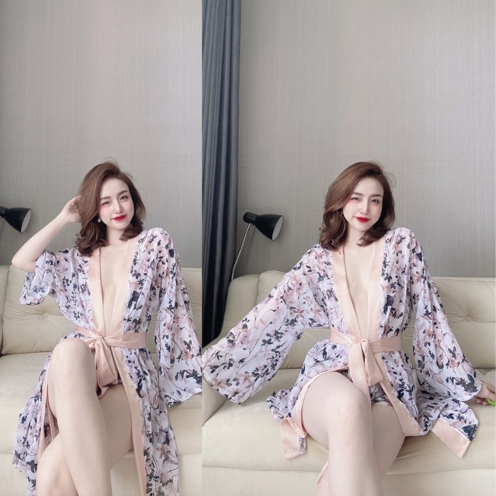 Váy ngủ áo choàng ❣️FREE SHIP❣️ Đầm ngủ sexy Lụa Chất Siêu Mát Dáng Siêu Xinh | BigBuy360 - bigbuy360.vn