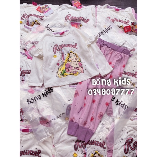 Bộ Thu Bé Gái Công Chúa Hồng Tím Tu