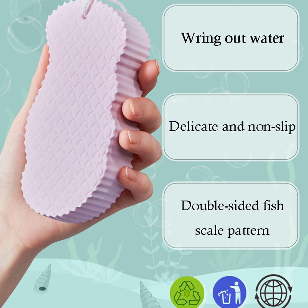 WTTLE Bàn Chải Chà Lưng Tẩy Tế Bào Chết Toàn Thân Bằng Bọt Biển Mềm Mại