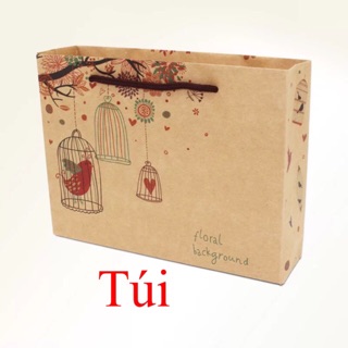 Túi hộp đựng bánh trung thu lồng chim bánh 50g (MS384)