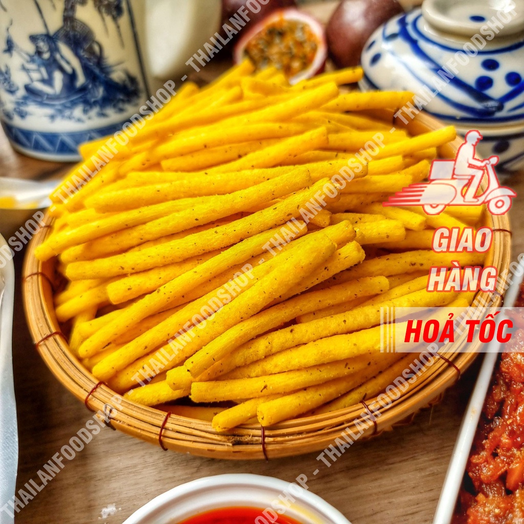 Khoai Tây Ống Sấy Giòn Túi 500gr