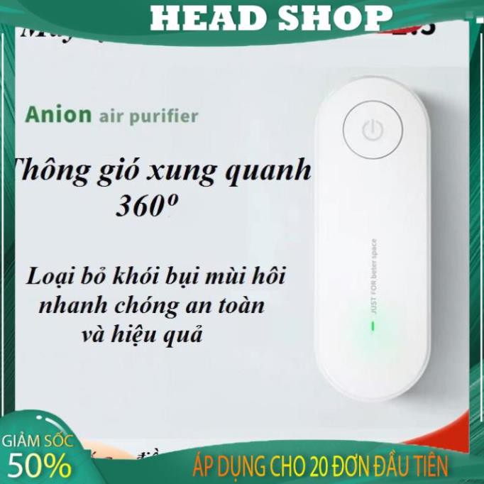 Máy khử mùi thuốc lá lọc không khí mini khử mùi nhà vệ sinh nấu bếp TS056 HEAD SHOP