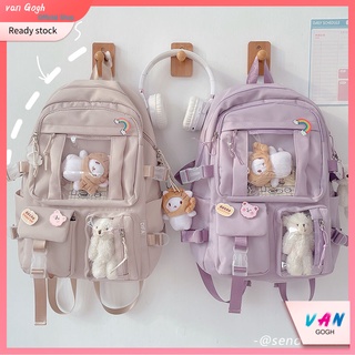 Large-capacity High School Student Backpack Ins Japanese Schoolbag Female Korean Girl Backpack