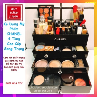 Khay Kệ Đựng Mỹ Phẩm CH-A-NEL 4 Tầng