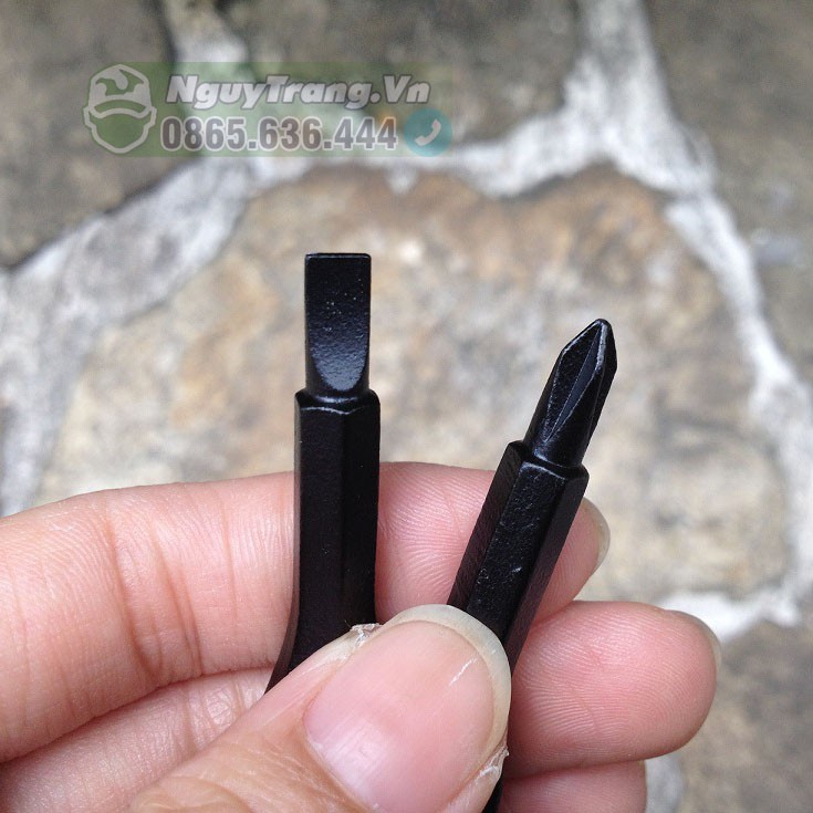 Móc Khóa 2 Tua Vít EDC đa năng mở vít tiện dụng