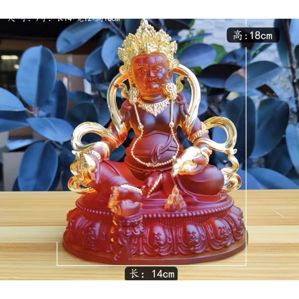 [PHÁP BẢO MINH CHÂU] TƯỢNG HOÀNG THẦN TÀI MẬT TÔNG VẼ VÀNG - LƯU LY