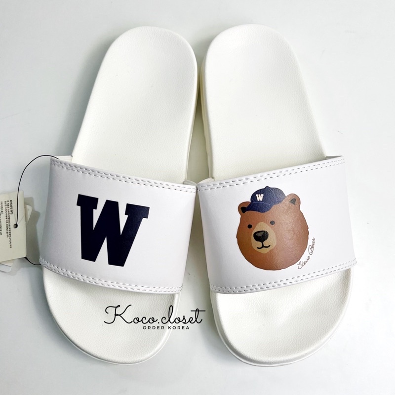 Dép WHO.A.U Whoau quai ngang gấu Cali