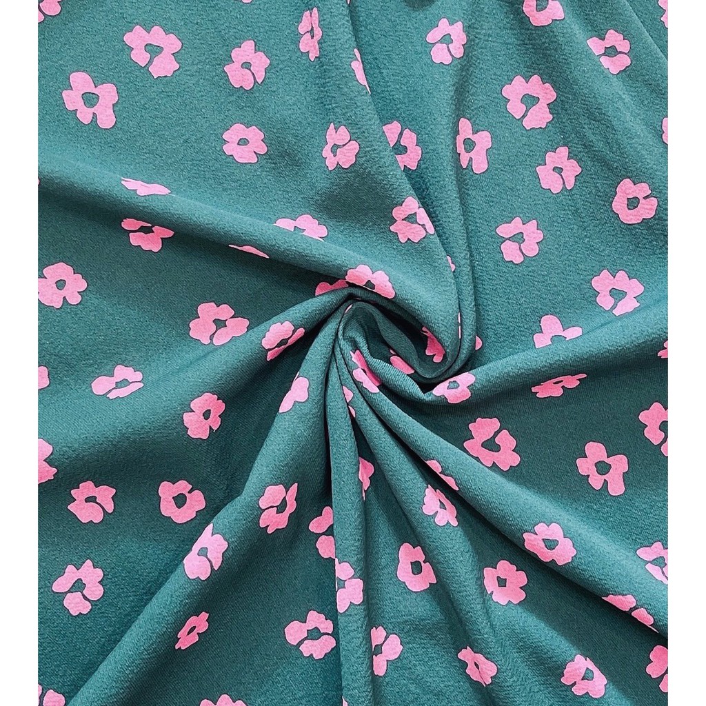 [Mã FAGREEN1505 giảm tới 30K đơn 99K] VÁY XANH HOA HỒNG DÚT SƯỜN CÚP NGỰC | BigBuy360 - bigbuy360.vn