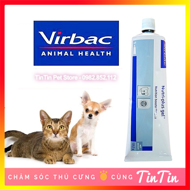 Gel ăn dinh dưỡng chó mèo Virbac Nutri-plus Gel tuýp 120.5g