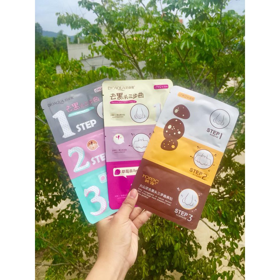 Set lột mụn 3 bước