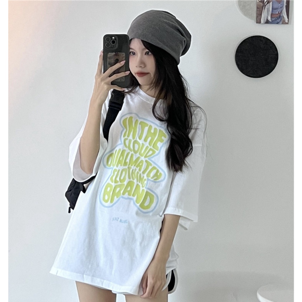 Áo thun tay lỡ form rộng IN THE CLOUD NEKOSG, áo phông form rộng Unisex ATL264