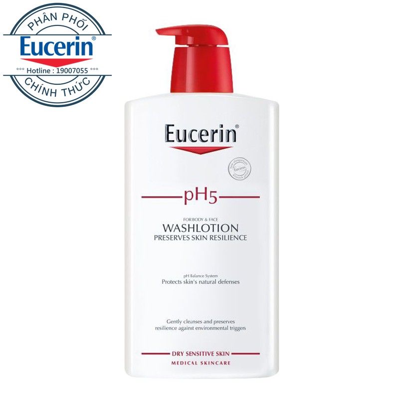 Sữa tắm dành cho da nhạy cảm Eucerin pH5 Washlotion (1000ml)