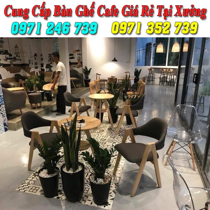 Bàn ghế gỗ cafe giá rẻ