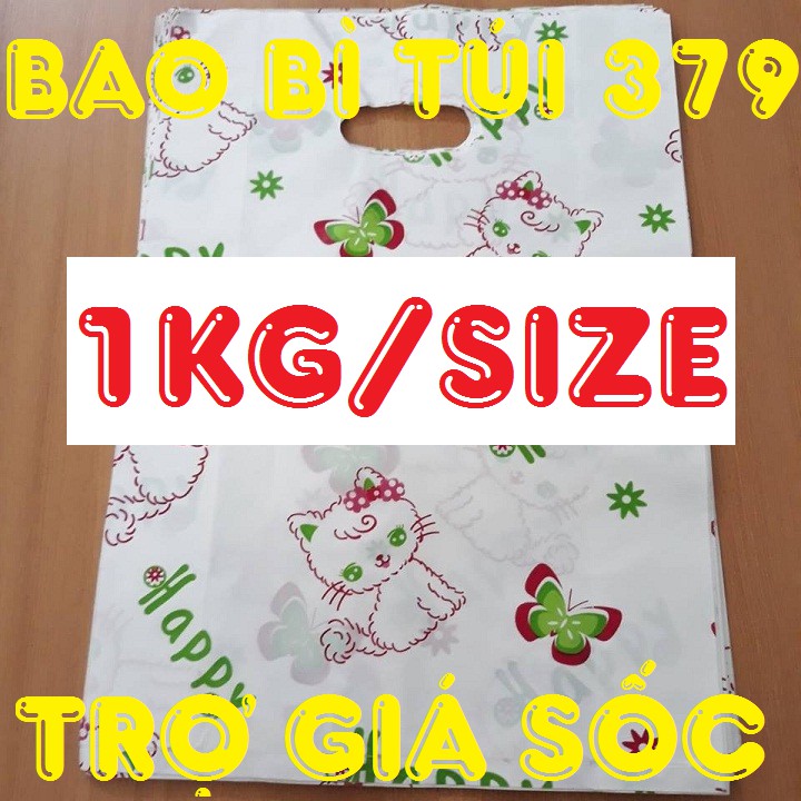 1Kg Túi Xốp HD Họa Tiết 3D Siêu Đẹp Ngẫu Nhiên, Bịch Nilon Hột Xoài Gói Hàng Đủ Size Lựa Chọn Bao Đẹp