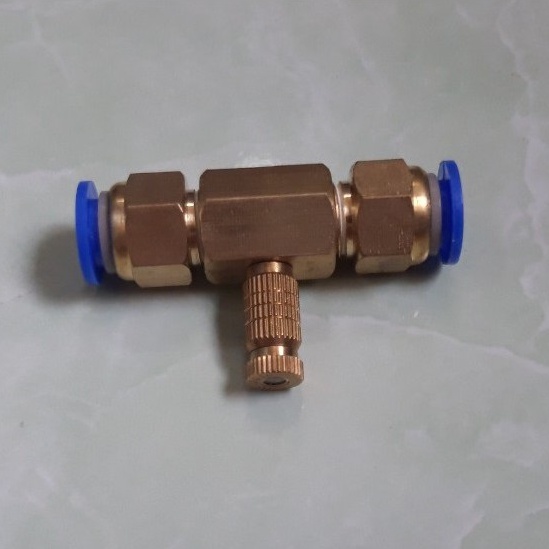 Đế đồng dùng ống 10mm + béc phun sương số 1 đến số 8