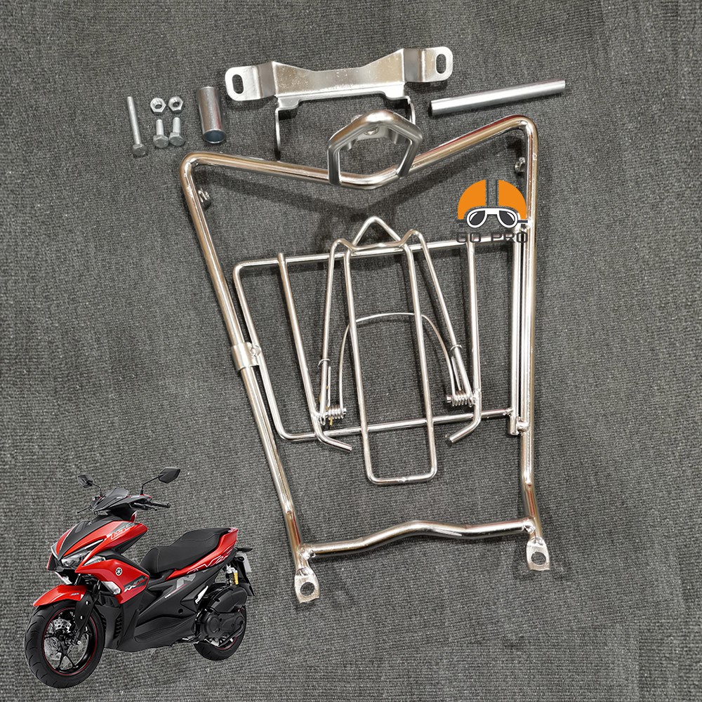 Baga Inox Yamaha NVX Dày 10 Ly + Tặng 02 Móc Baga Ngẫu Nhiên