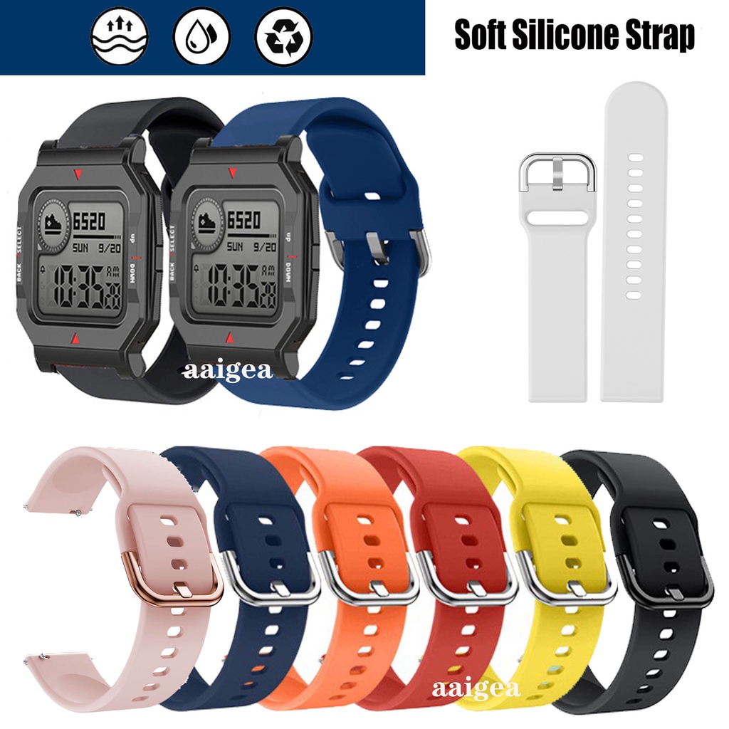 Dây Đeo Silicon Mềm Cho Đồng Hồ Thông Minh Huami Amazfit Neo / GTR 42mm / GTS 2e GTS2 mini / Bip Lite S U