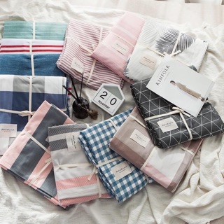 Sét ga gối 3 món 100% cotton hàn quốc
