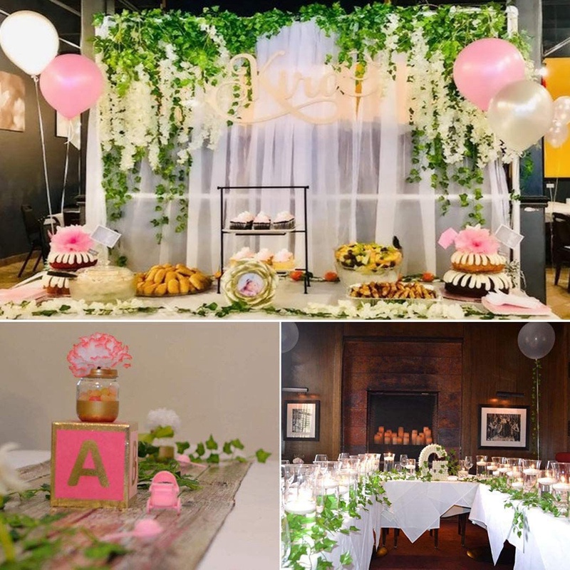 Dây Lá Phong Bằng Nhựa Dài 2M Dùng Trang Trí Đám Cưới / Sân Vườn DIY