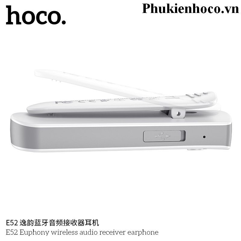 Tai Nghe Bluetooth Hoco E52 Có Cài Áo Hỗ Trợ 6 Giờ Đàm Thoại Liên Tục - Bảo Hành 12 Tháng Chính Hãng | WebRaoVat - webraovat.net.vn