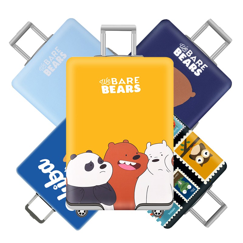 Vỏ Bọc Vali Chống Bụi Bằng Polyester Hình Thú Dễ Thương Kích Thước 19-32 Inch