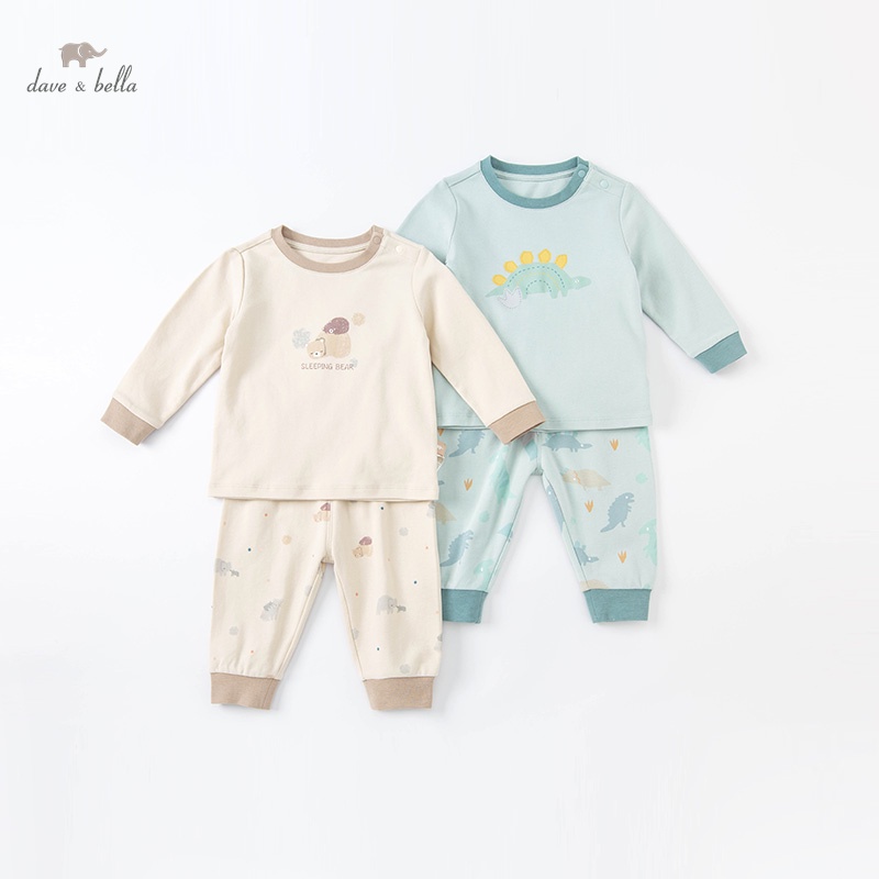 Bộ đồ ngủ mùa đông bé trai_Dave&amp;Bella_DBX19056