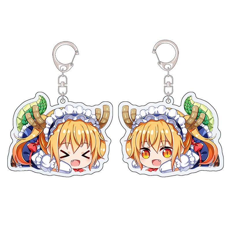 Móc khóa hình nhân vật hoạt hình Miss Kobayashi 's Dragon Maid Kanna Kamui