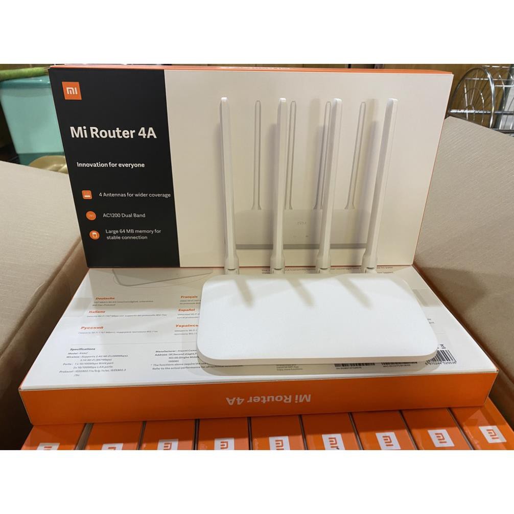 AC 1200Mbps Dualband Bộ Phát Wifi Xiaomi R4AC (Mi Router 4A)- Quốc Tế Tiếng Anh-BH 2 năm 1 đổi 1-Hàng Chính Hãng