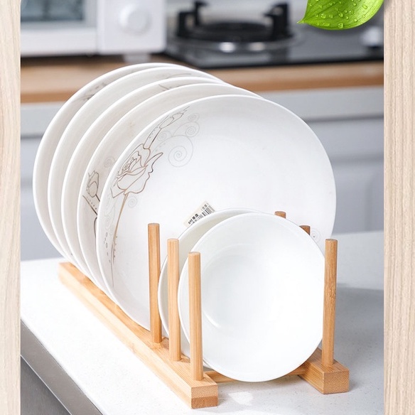 Giá úp cốc bát đĩa bằng gỗ để bàn cao cấp