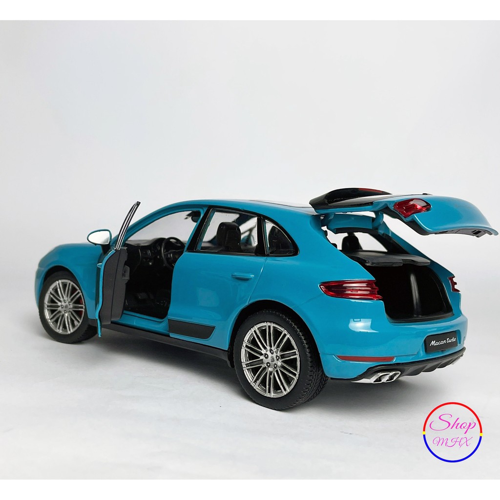 Xe mô hình sắt Porsche Macan Turbo TẶNG KÈM BIỂN SỐ tỉ lệ 1:24 hãng Welly