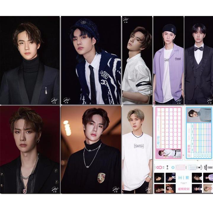 Bộ ảnh dán 10 tấm Vương Nhất Bác Lam Vong Cơ sticker Trần Tình Lệnh túi bộ ảnh thẻ hình thần tượng trung quốc