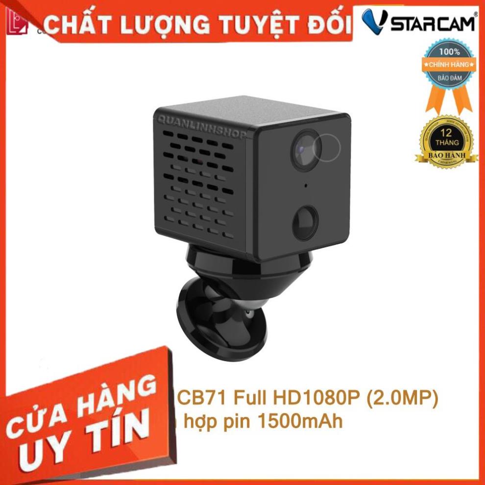 (giá khai trương) Camera giám sát mini IP Wifi hồng ngoại ban đêm Vstarcam CB71 Full HD 1080P 2MP tích hợp pin 1500mAh