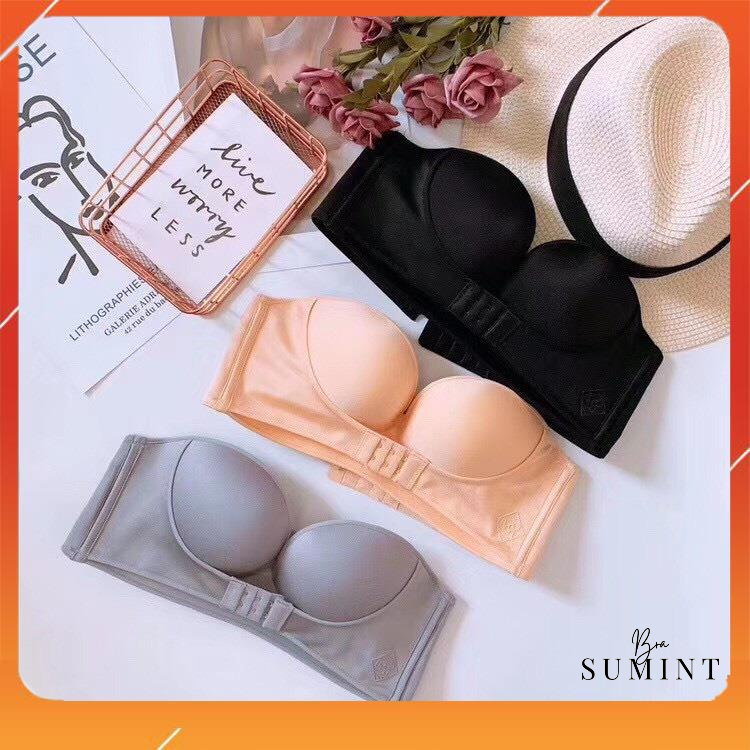 Áo cup ngực nữ chất liệu tản nhiệt cao cấp không gọng không dây đệm mút vừa quai cài trước A5505