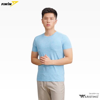Áo thun nam Kwin KTS019S8 cổ tròn vải mềm mịn co dãn 4 chiều - Thấm hút mồ hôi kháng khuẩn