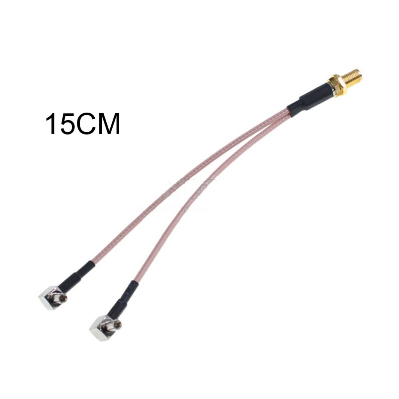 Cáp Nối Dài Ăng Ten WiFi Chuyển Đổi Từ Đầu Cắm SMA-Female Sang Hai TS9 10 15 20 30 40 50cm