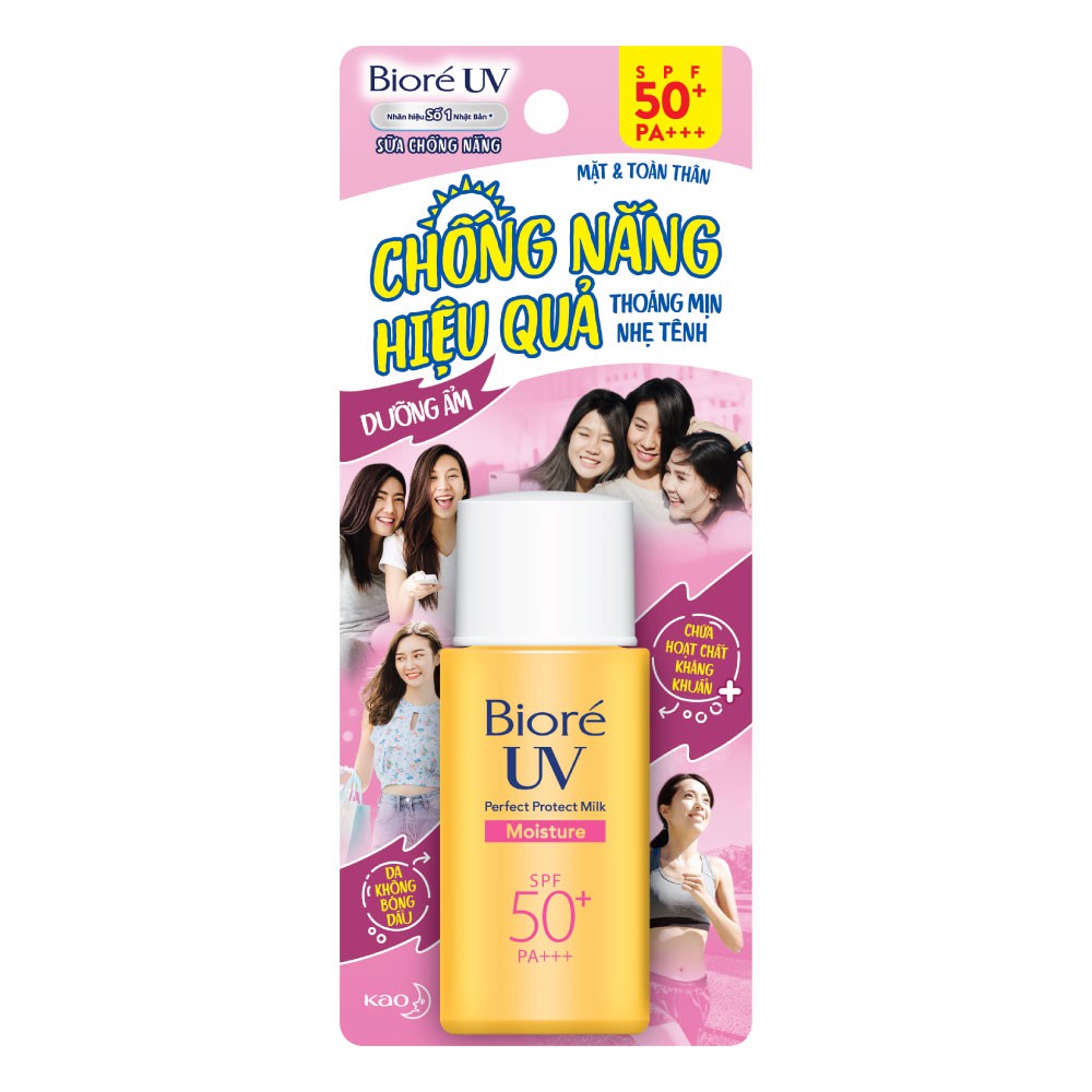 Bioré Sữa Chống Nắng Bảo Vệ Hoàn Hảo DƯỠNG ẨM Biore UV SPF50+/PA+++ 25ML