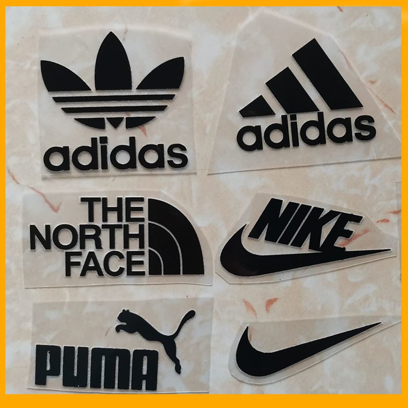 Miếng dán ủi quần áo tên thương hiệu Nike, Adidas