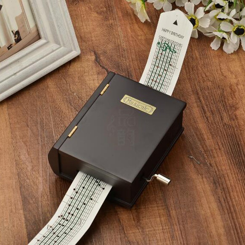 [onsalezone]10pcs 15 Tones Blank Paper Tape DIY Hand Cranked Music Box Compose Music Papers