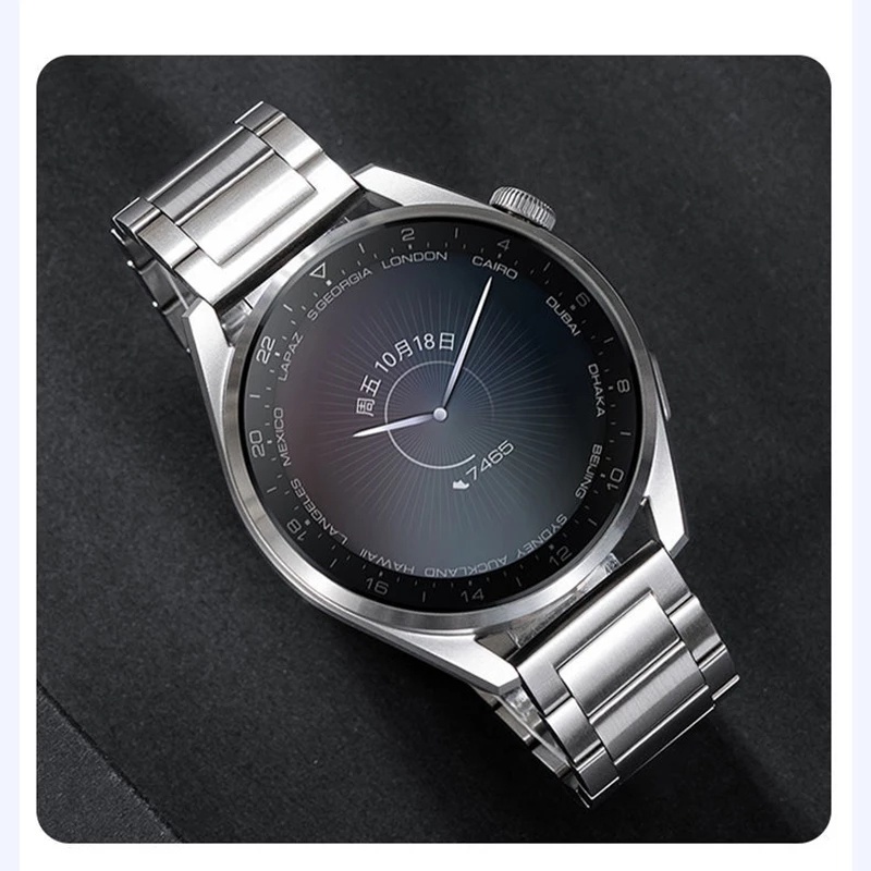 Dây Đeo Inox Màu Xám Cho Đồng Hồ Thông Minh Huawei Watch 3 / 3 Pro 22mm Huawei Gt 2 2e