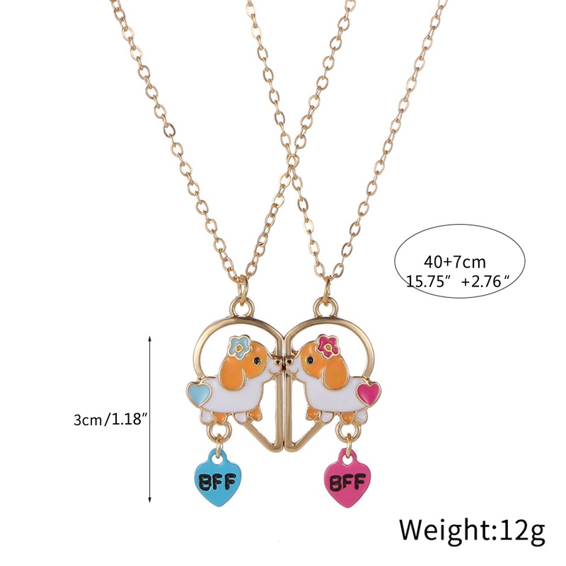 Set 2 Vòng cổ Mặt Mảnh Ghép Cho Cặp Đôi / Bạn Thân