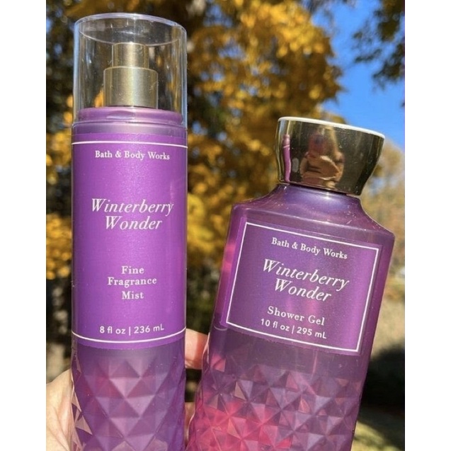 [Auth]Sản phẩm tắm dưỡng xịt thơm lưu hương toàn thân Bath and Body works-Winterberry Wonder