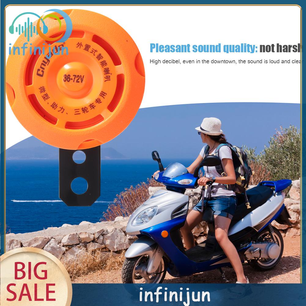 Còi Điện Tròn Chống Thấm Nước 36v/48v/60v Dành Cho Xe Mô Tô