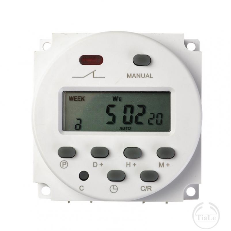 Công tắc hẹn giờ kĩ thuật số Timer waktu PLC 12V 16A