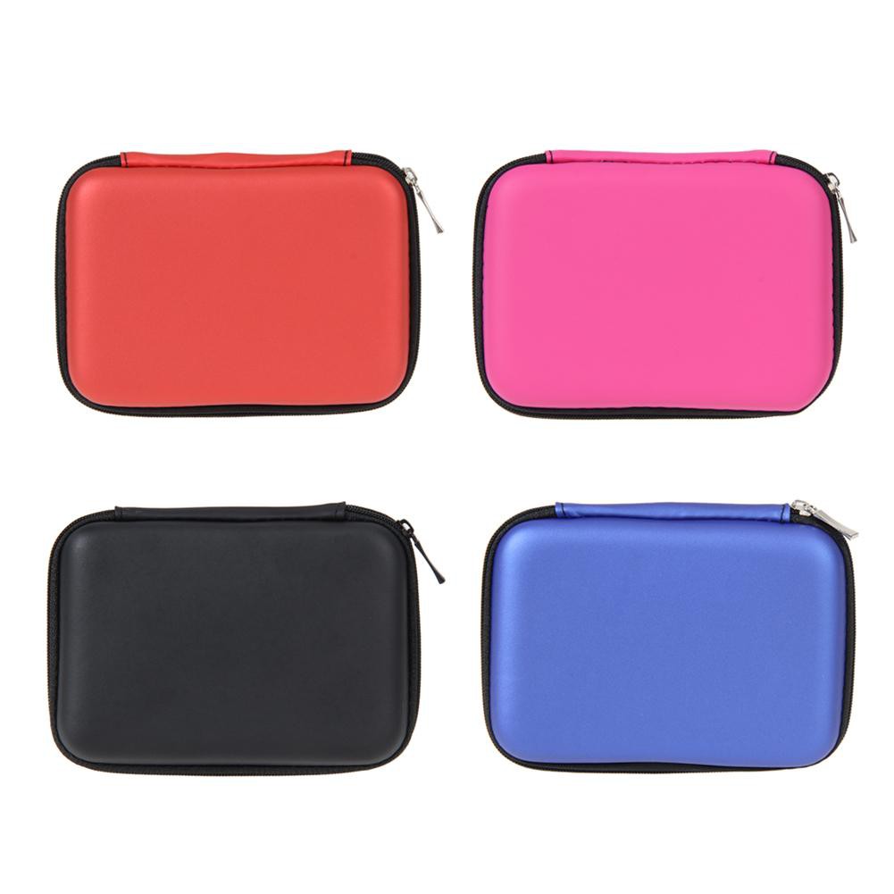 Túi da đựng ổ cứng di động 2.5" có khóa kéo an toàn với nhiều màu sắc để lựa chọn