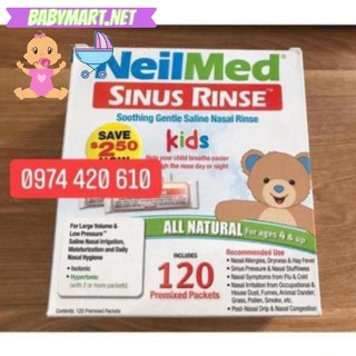 Hộp 120 gói muối neimed sinus rinse cho bé!