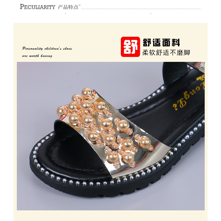 Giày Sandal Đế Mềm Chống Trượt Thời Trang Hàn Quốc Cho Bé Gái