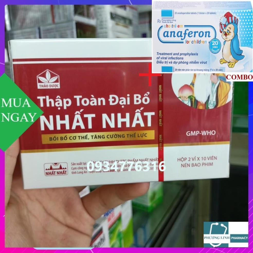 Combo Chim cánh cụt Nga+ Thập toàn đại bổ Nhất Nhất hộp 20 viên